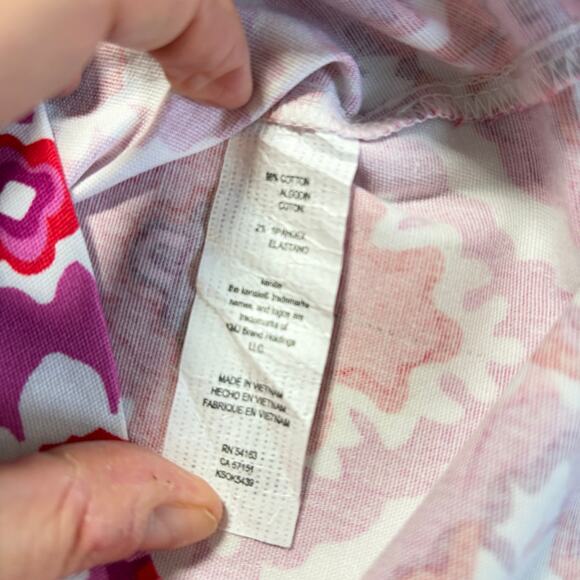 NWT Kensie womens pink white shift dress knee length 60s 70s vibes. Size 4 - Picture 4 of 8